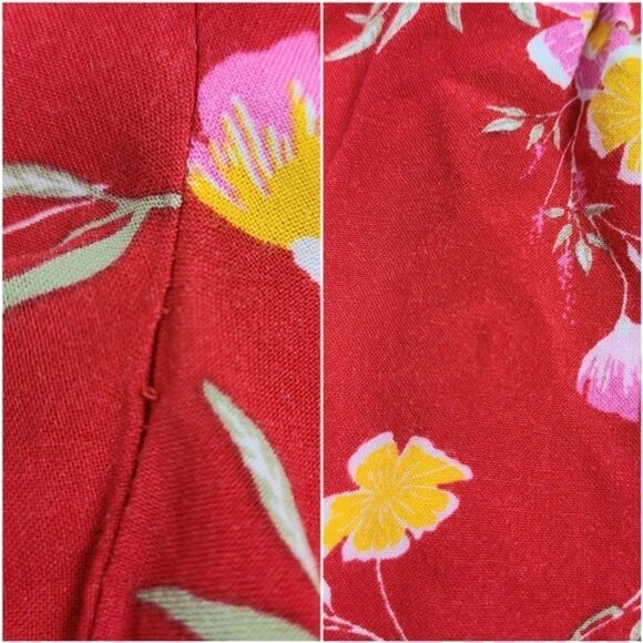 STREETWEAR Society Red Floral Ruffle Shorts Small - Picture 12 of 13